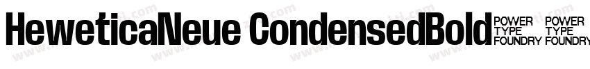 HeweticaNeue CondensedBold字体转换